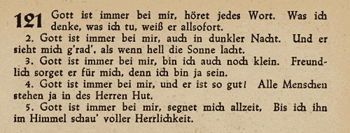 Gott ist immer bei mir