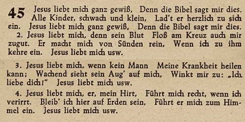Jesus liebt mich ganz gewiss