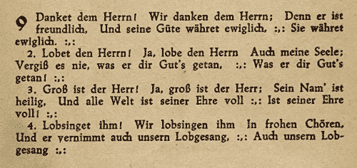 Danket dem Herrn!